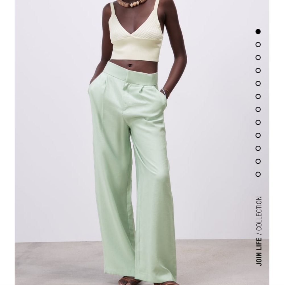 Zara pant seagreen